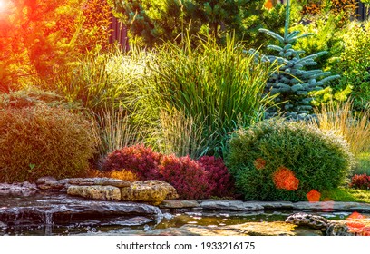 Beautiful Landscaping With Beautiful Plants And Flowers