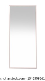 Beautiful Large Mirror Isolated On White. Home Decor