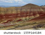 Beautiful layers of color at Painted Hills - one of the three units of the John Day Fossil Beds National Monument in Oregon