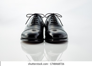 Beautiful leather black business shoes