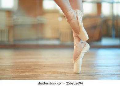 beautiful legs of a dancer in pointe - Powered by Shutterstock