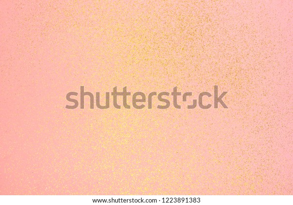 Beautiful Light Pink Background Golden Glitter Stock Photo Edit