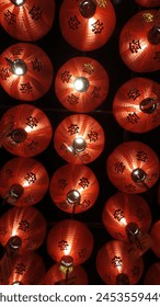 The beautiful light source in the lantern