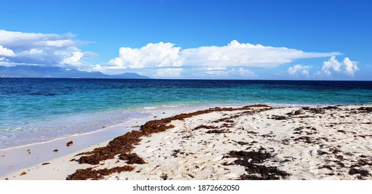 Beautiful Little Bare Island In The Middle Of A Jamaican Bay