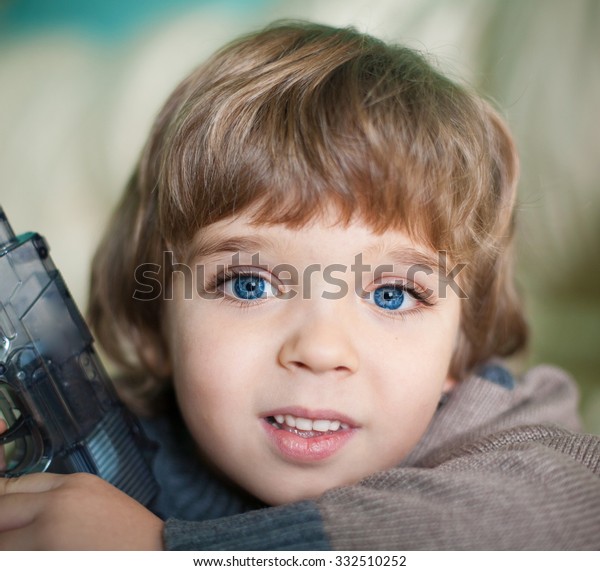 Beautiful Little Blonde Hair Boy Has Stock Photo Edit Now 332510252