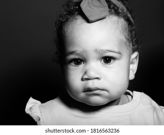 Beautiful Little Girl Front Background Stock Photo 1816563236 ...