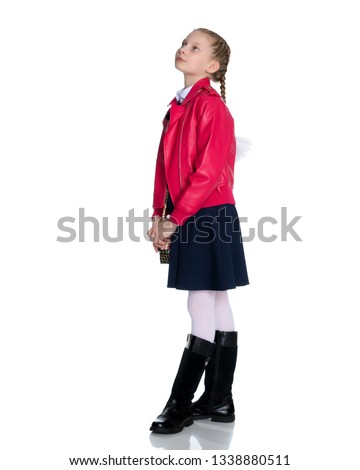 Similar – Image, Stock Photo up on ^^ Child Girl Legs