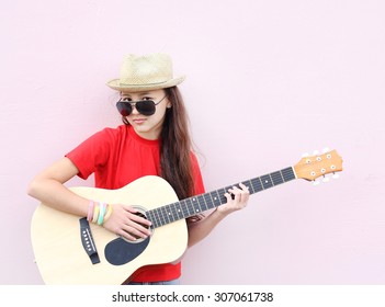 beautiful little girl guitar
