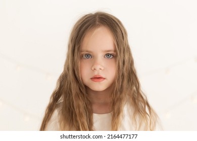 Beautiful Little Girl Has Serious Big Stock Photo 2164477177 | Shutterstock