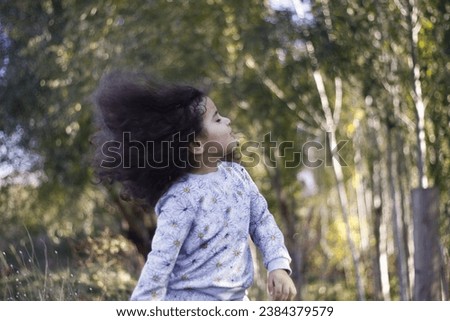 beautiful little girl playing in the park
 Stok fotoğraf © 