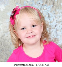 Beautiful Little Girl Posing Camera Studio Stock Photo 170131703 ...