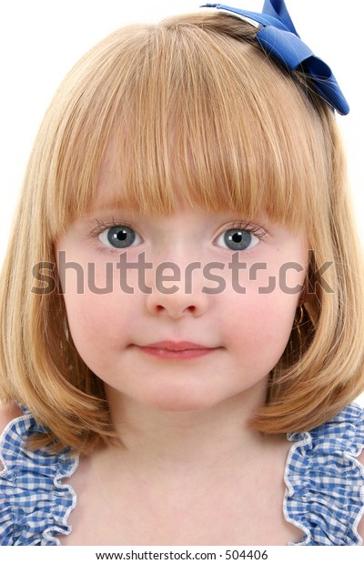 Beautiful Little Girl Strawberry Blonde Hair Stock Photo Edit Now
