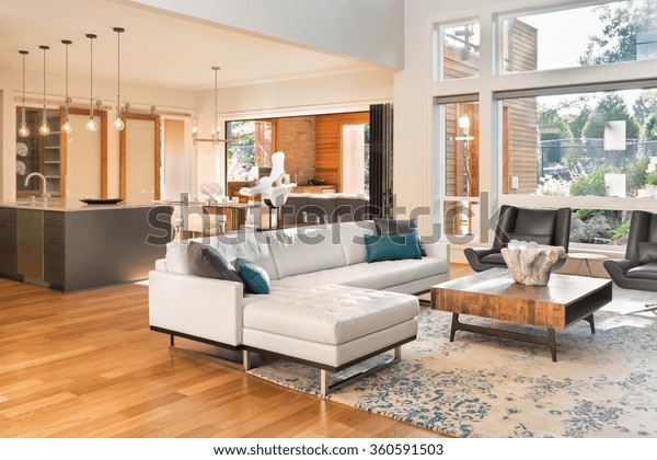 Beautiful Living Room Interior New Luxury Stock Photo Edit