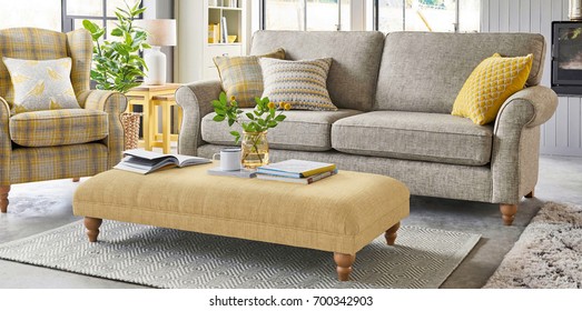 Beautiful Living Room With Sofa