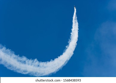 A Beautiful Looping Being Executed By A Legendary Flying Ace At An Airshow