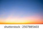 Beautiful , luxury soft gradient orange gold clouds and sunlight on the blue sky perfect for the background, take in everning,Twilight, Large size, high definition landscape photo