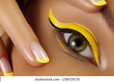 yellow eyeliner