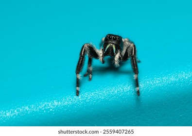 Hermoso macho Phidippus clarus