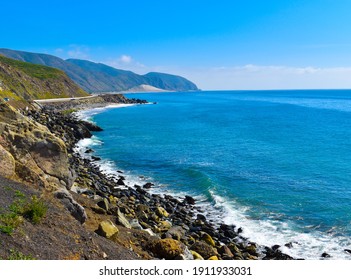 Beautiful Malibu PCH Highway Southern California Coastline