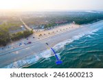 Beautiful Malpe Beach Udupi Aerial View