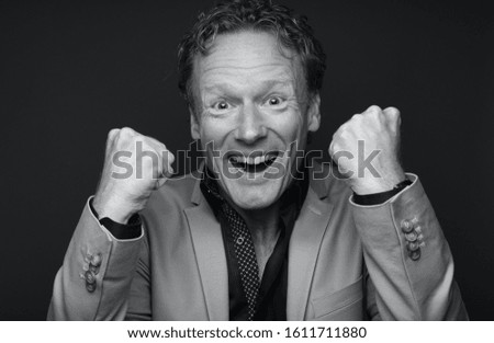 Similar – Image, Stock Photo nervous guy covered his ears