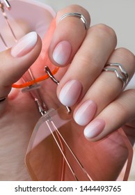 design nail gradient manicured