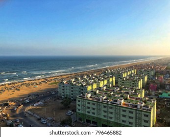 The Beautiful Marina Beach From The Light House.