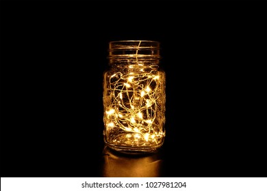 Beautiful Mason Jar Fairy Light In The Dark