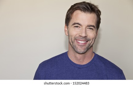 Beautiful Mature Man Smiling