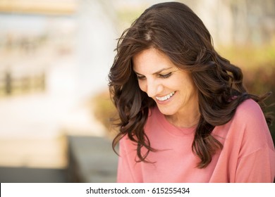 Beautiful Mature Woman Smiling.