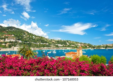 Beautiful Mediterranean Landscape. French Riviera Near Nice And Monaco