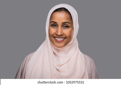 Beautiful middle eastern woman wearing abaya - Shutterstock ID 1052975531