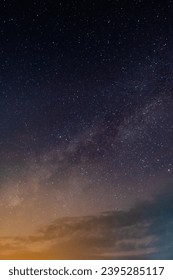 Beautiful milky way on a night sky in Thailand. Milky Way in the sky in Thailand. - Shutterstock ID 2395285117