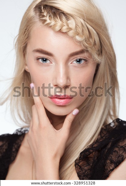 Beautiful Model Lady Natural Makeup Blonde Stock Photo Edit Now