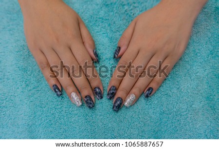 Beautiful Modern Fashion Black White Marble Stock Photo Edit Now