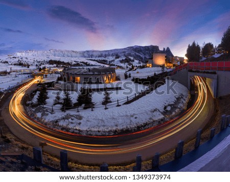 Similar – Image, Stock Photo View to Gstaad Relaxation