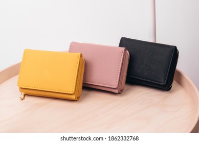 Beautiful modern women's leather wallets.