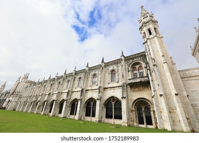 Beautiful Jerónimos Monastery, A Medieval Landmark In Lisbon