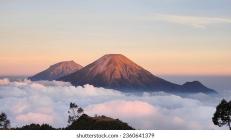 beautiful montains in central java