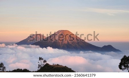beautiful montains in central java
