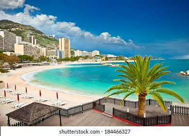 Beautiful Monte Carlo Beaches, Monaco.Azur Coast.