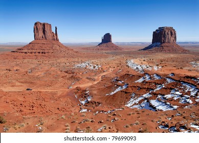Beautiful Monument Valley in the Winter