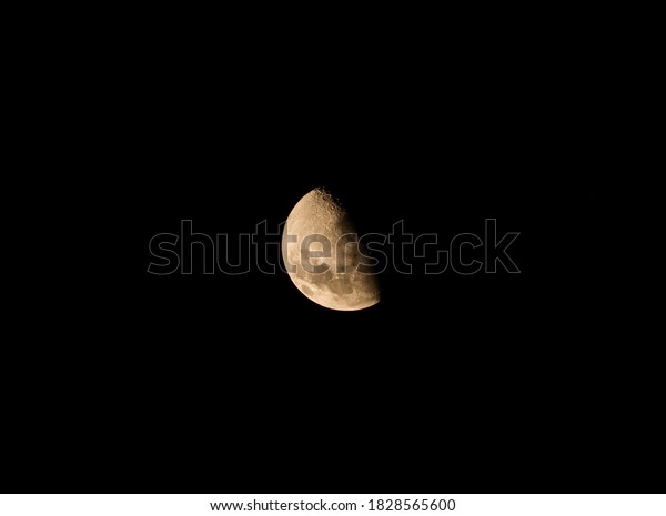 beautiful moon in the
dark