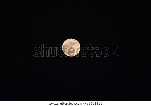 Beautiful moon in dark
background