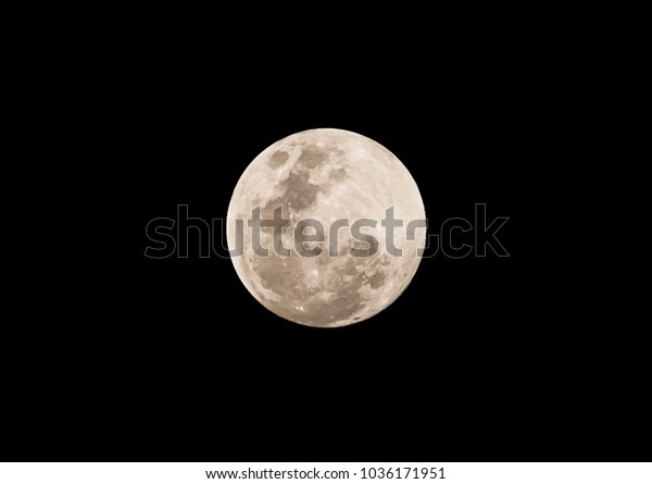 Beautiful moon in the dark
night