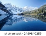 Beautiful Moraine lake in Banff national park, Alberta, Canada