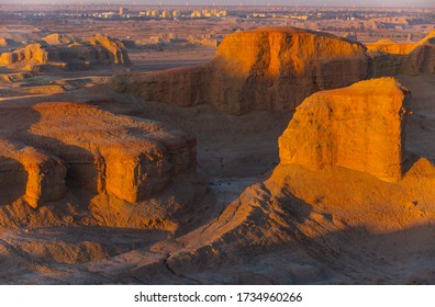 A Beautiful Morning In The Ghost City Of  Xinjiang,China