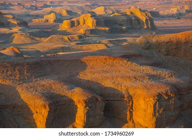 A Beautiful Morning In The Ghost City Of  Xinjiang,China