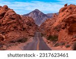 Beautiful morning at Valley of fire state park in Nevada, USA