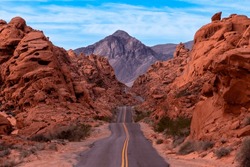 Beautiful Morning At Valley Of Fire State Park In Nevada, USA